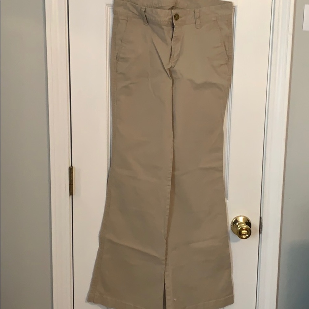 Old Navy Khaki Size 6 Flare Pants